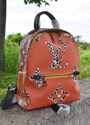 Кожаный рюкзак в стиле louis vuitton6 фото