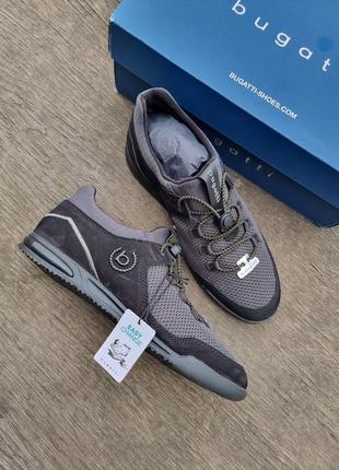 Мужские кроссовки bugatti trevor, темно-серый/черный 42-27см