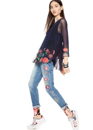 S-xs р легкая стильная блузка desigual