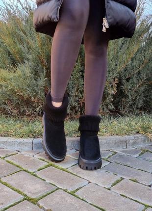Стильные и легкие замшевые ботинки с довязом в наличии и под отшив💙💛🏆7 фото