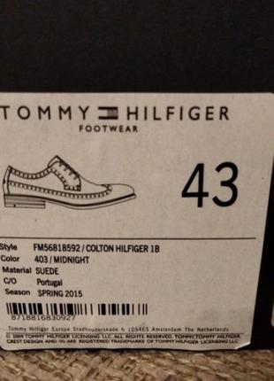 Туфли tommy hilfiger замша10 фото