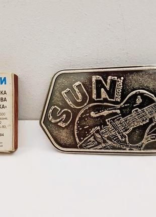 Редкая пряжка ремня sun records. металл. из англии.2 фото