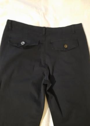 Черные коттоновые брюки италия3 фото