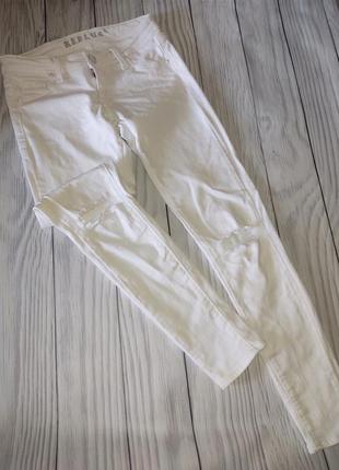 Белые женские джинсы, 25-26 размер