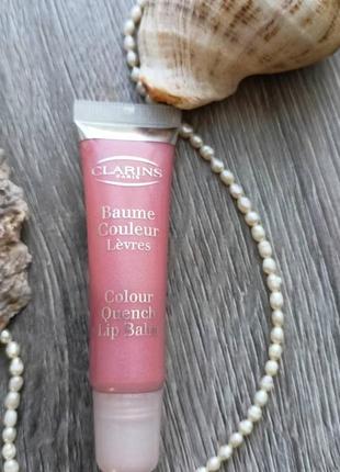 Блиск із гіалуроновою кислотою clarins colour quench lip balm тон 07 raspberry