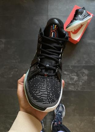 Кроссовки мужские баскетбольные nike kyrie 7 brooklyn черные, найк кари3 фото