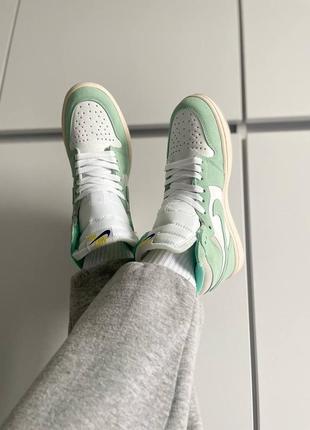 Кросівки nike air jordan 1 retro high og turbo green10 фото