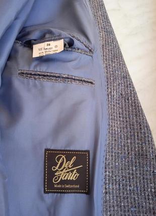 Del sarto швейцария твидовый пиджак блейзер шерсть и шелк7 фото