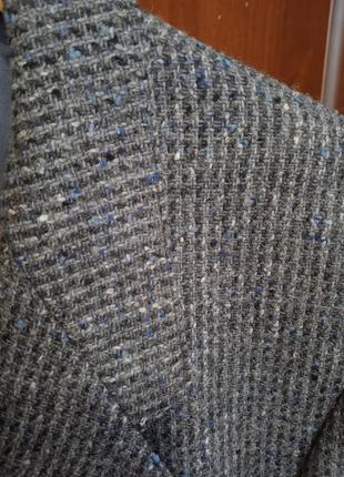 Del sarto швейцария твидовый пиджак блейзер шерсть и шелк2 фото