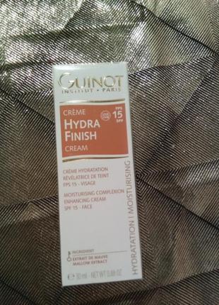 Тонуючий крем гідра фініш hydra finish та youth perfect finish spf 50 guinot