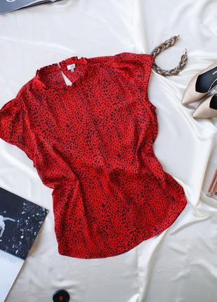 Красива шовковиста червона блуза river island