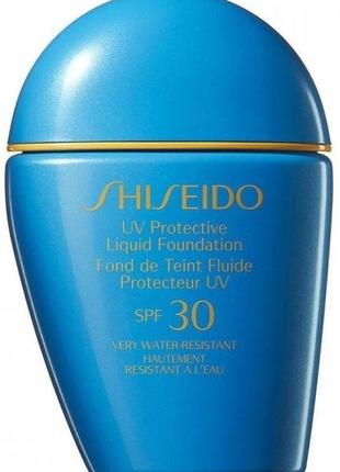 Водостійкий рідкий тональний крем shiseido uv protective liquid foundation spf 301 фото