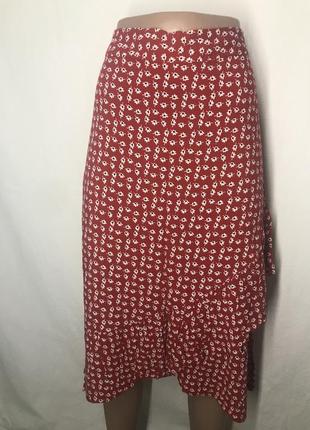Натуральная фирменная юбка 14 размера2 фото