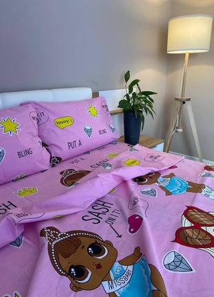 🏠🏠 постель детская ловл розовая полуторная евро семейка двушка8 фото