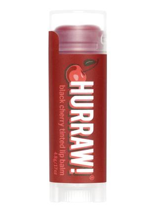 Бальзам тінт для губ hurraw black cherry tinted lip balm
