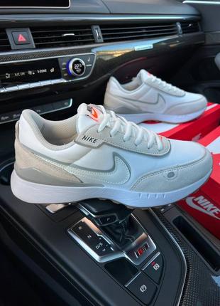 Мужские белые кроссовки на весну nike waffle 🆕 кроссовки найк