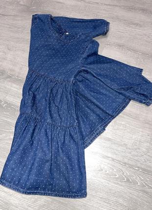 Джинсовое платье с длинным рукавом tu, 18-24мес3 фото