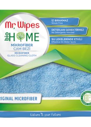 Салфетка из микрофибры для зеркал и стекла mr.wipes