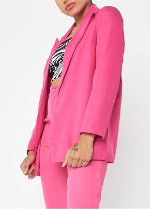 Стильный женский розовый пиджак missguided1 фото