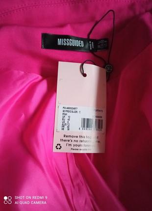 Стильный женский розовый пиджак missguided4 фото