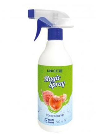 Універсальний очищувач поверхонь unice home magic spray, 500 мл