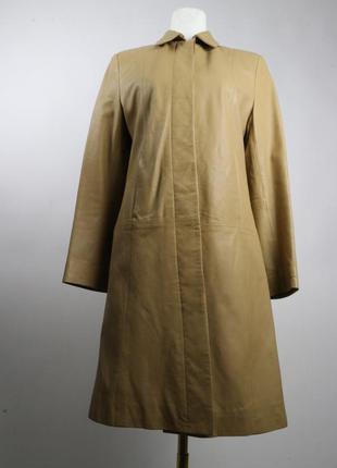 Плащ натуральная кожа пальто пиджак винтаж1 фото