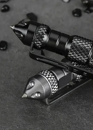 Тактична/тактична ручка з авіаційного алюмінію зі склобоєм5 фото