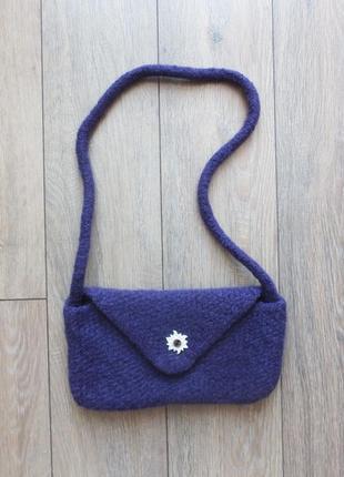 Валяная шерстяная сумка handmade