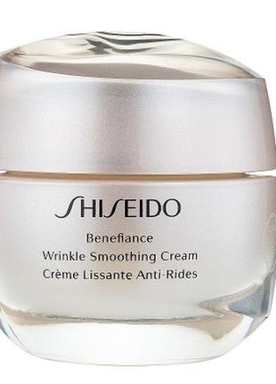 Крем для лица, разглаживающий морщины shiseido benefiance wrinkle smoothing cream, 15 мл