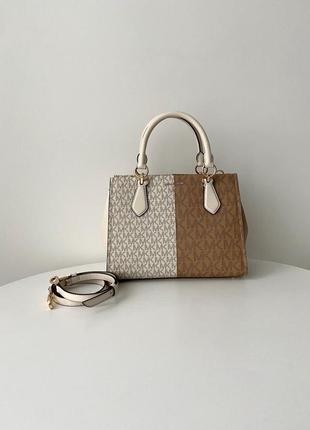 Женская брендовая сумочка michael kors marilyn medium satchel сумка кроссбоди crossbody оригинал кожа мишель корс майкл корс на подарок жене девушке2 фото