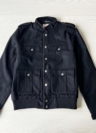 Пальто полу пальто topman шерсть 78%1 фото