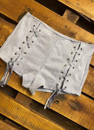 Женские короткие шорты in the style (ин зе стайл лрр идеал оригинал сиреневые)