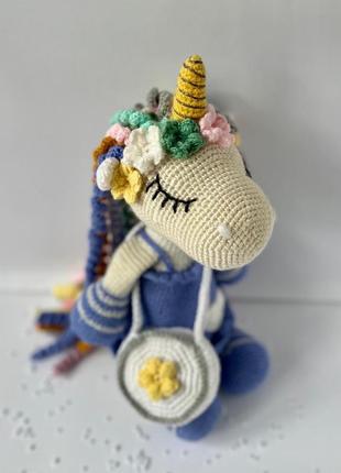 Единорожка вязаная крючком