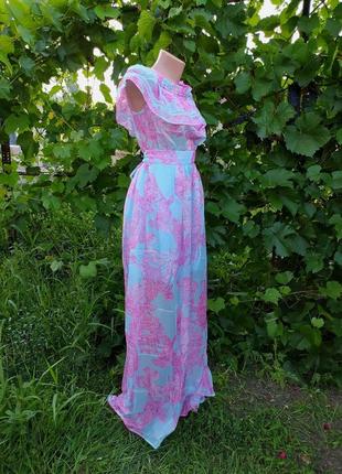 Легка сукня з яскравим принтом zean6 фото