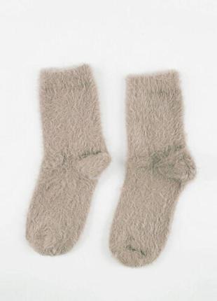 Зимние носки меховые sox art fur цвет какао