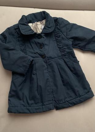 Курточка пальто на девочку 1-2 года