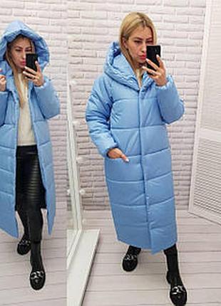 Aiza пуховик а521 📣❄️🔥2000грн🔥❄️📣 блакитний блакитного кольору