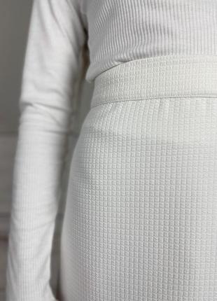 Белая юбка мини 1+1=36 фото