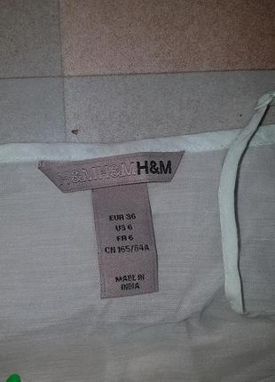 Легкая невесовая тонкая блузка на брителях h&m 36/6 без бирки, новая4 фото
