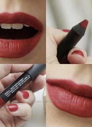 Оригинальный помада матовый карандаш для губ nars velvet matte lip pencil оттенок cruella2 фото