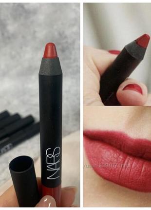 Оригінал помада матовий олівець для губ nars velvet matte lip pencil  відтінок cruella