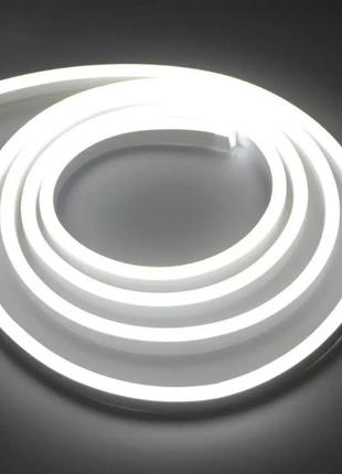 Світлодіодна неонова стрічка neon 220 в jl 2835-120 g ip65 герметична 5 метрів біла