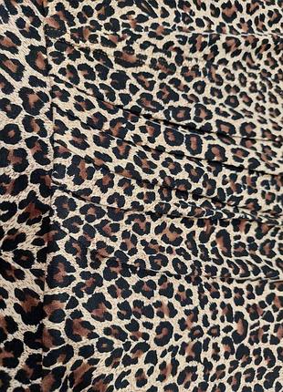 Oasis юбка на запах леопард м