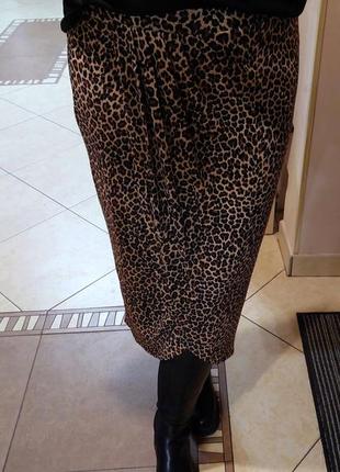Oasis юбка на запах леопард м1 фото