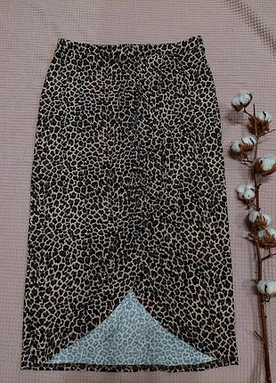 Oasis  спідниця на запах леопард м4 фото