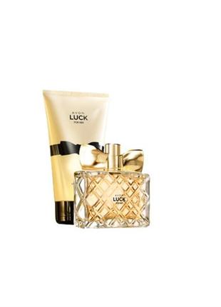 Парфумерно-косметичний набір avon luck для неї, ейвон лак1 фото