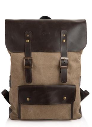 Рюкзак для ноутбука микс парусина+кожа rcs-9001-4lx бренда tarwa2 фото