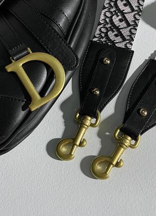 Сумка в стилі  christian dior saddle black 6