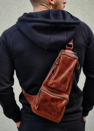 Cумка кросбоді mb_034_brown_sorrento