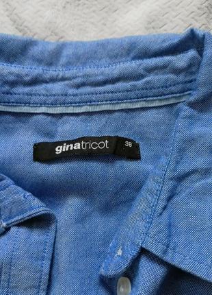 Котонова сорочка під джинс ginatricot2 фото